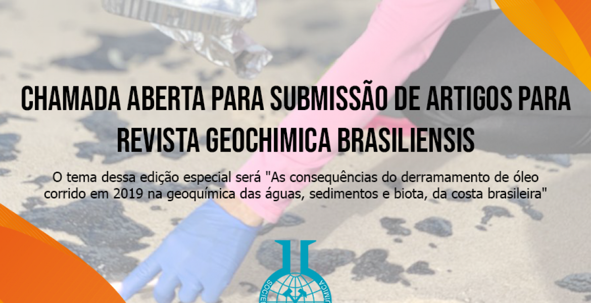 Banner sobre a chamada aberta para submissão de artigos da revista gechimica brasiliensis
